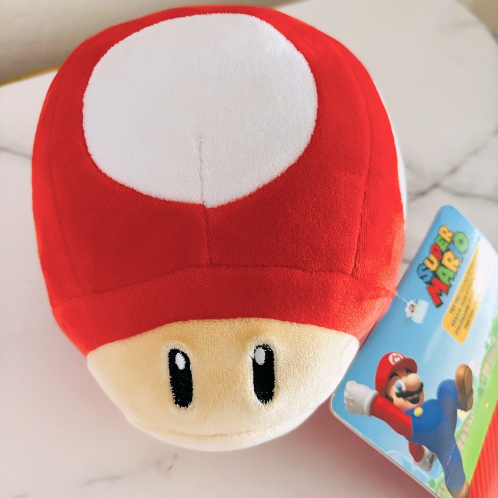 Nintendo Red Toad Mushroom Plush Toy With Sound Effects